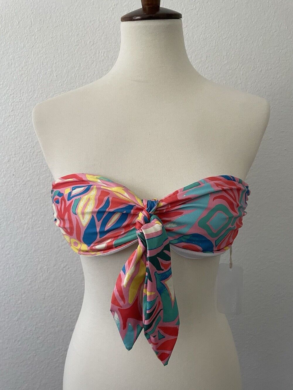 Kenny Flowers Swim Bikini Top Strapless Bandeau Colombia Swimwear